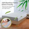 High Quality Bed Fitted Sheet 100% Bamboo Mattress Cover with Elastic Band Double King Queen Size Bed Sheet 90/120/200 Fit Sheet 2