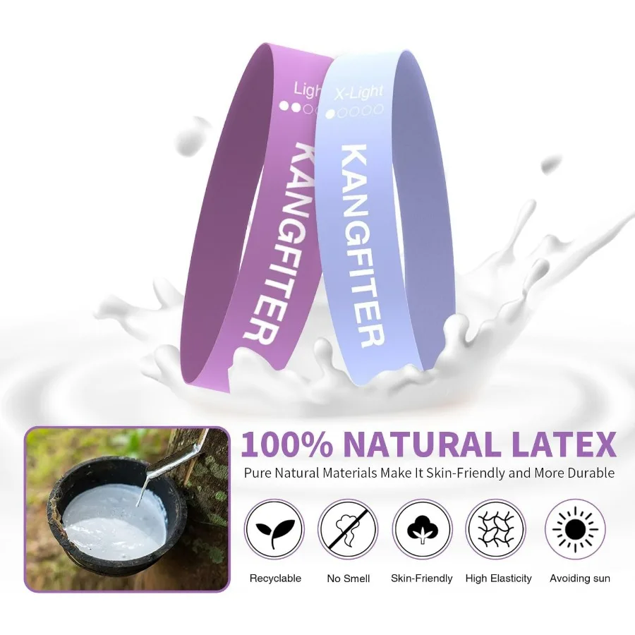 100 PCS Bulk Resistance Bands, Loop Exercise Bands Set for Gym Members Sports Class Students Gift, 5 Pieces Each Set with Storag