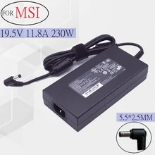 forCHICONY 19.5V 11.8A 230W 5.5x2.5 A12-230P1A A17-230P1A A230A012L AC Adapter For MSI GS75 GS65 STEALTH 8SG P65 Laptop