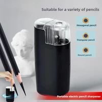 Electric Pencil Sharpener for Artists Kids Adults Colored Pencils Battery-Operated, Portable, Manual/Electric Compatible 1