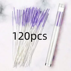 Ear Piercing Cleaning Kit - Disposable Paper Line for Dirt and Odor Removal (Purple 120pcs)