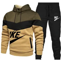 2024 New Men S Autumn Winter Sets Zipper Hoodie Pants Pieces Casual Tracksuit Male Sportswear Brand.jpg
