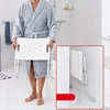 Folding Bath Chair Aluminum Wall-mounted Shower Seats Adjustable Stool for The Elderly Outdoor Fishing Chair Home Non-slip Stool 3