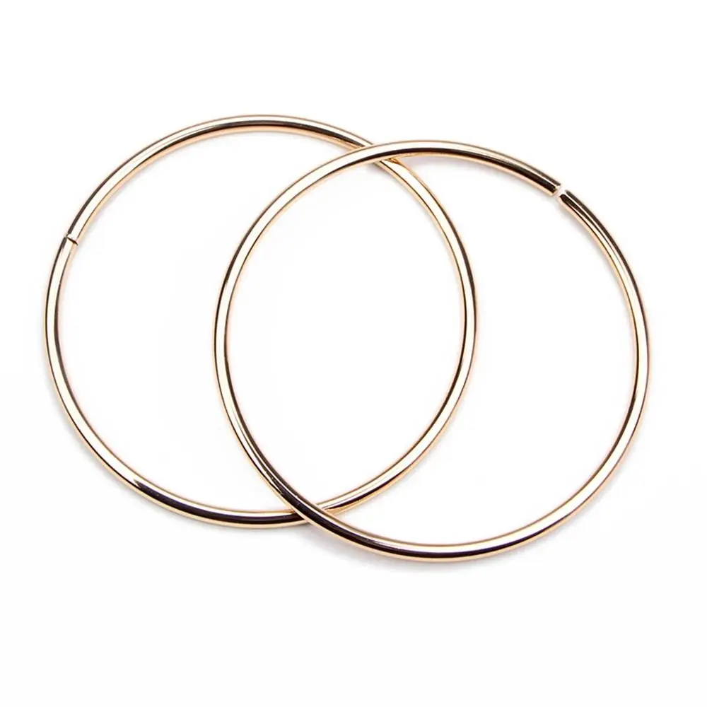 2Pcs 110mm O Bag Handle Metal Strap Handbag Luggage DIY Fashion Bag Hardware Accessories Purse Sewing Frame Decoration Clasp
