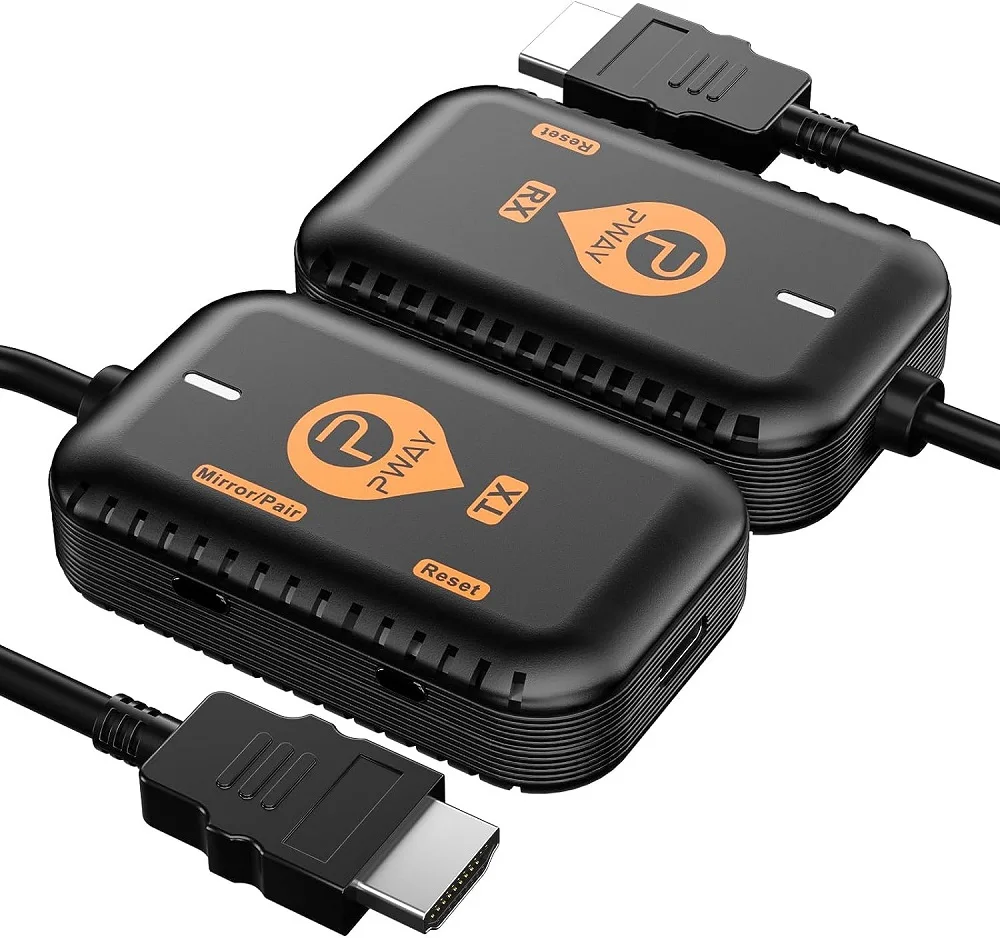 Беспроводной HDMI-удлинитель, беспроводная лампа-передатчик, HDMI-приемник 98 футов/30 м, комплект для потокового видео, проектора, монитора, ноутбука