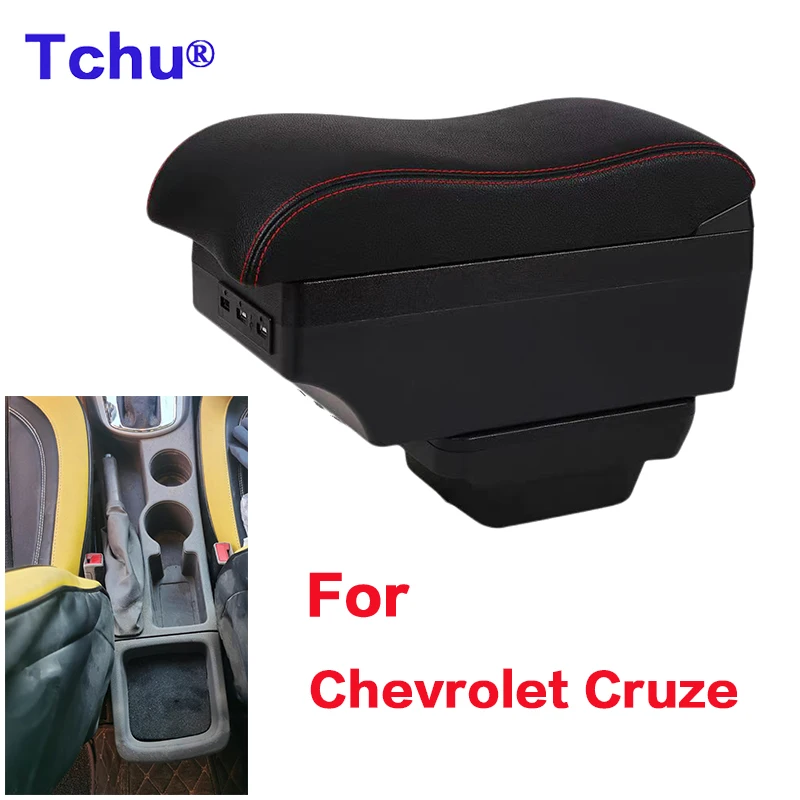 

For Chevrolet Cruze Armrest 2016-2022 For Holden Cruze Car Armrest Box Internal modification USB Ashtray Accessories