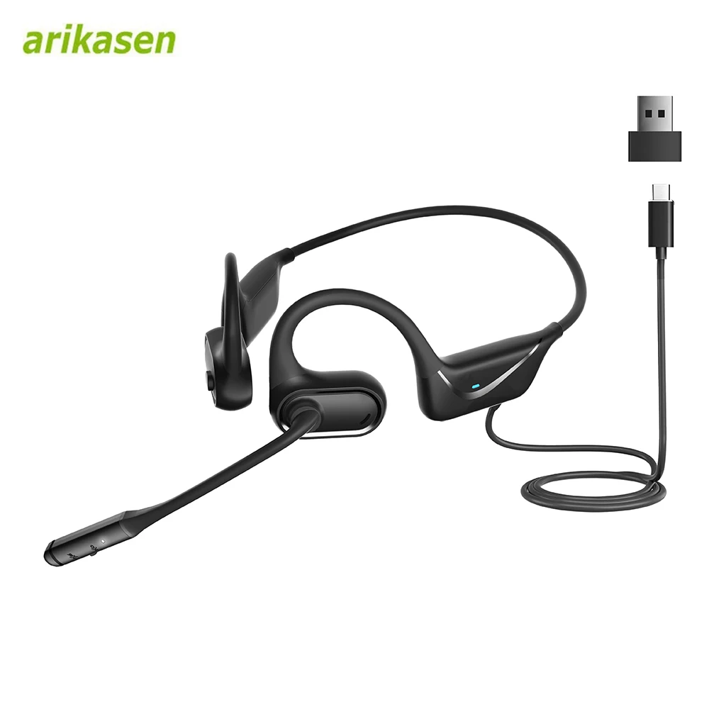 ComfortFit Open-Ear USB Headset with Noise-Canceling Microphone