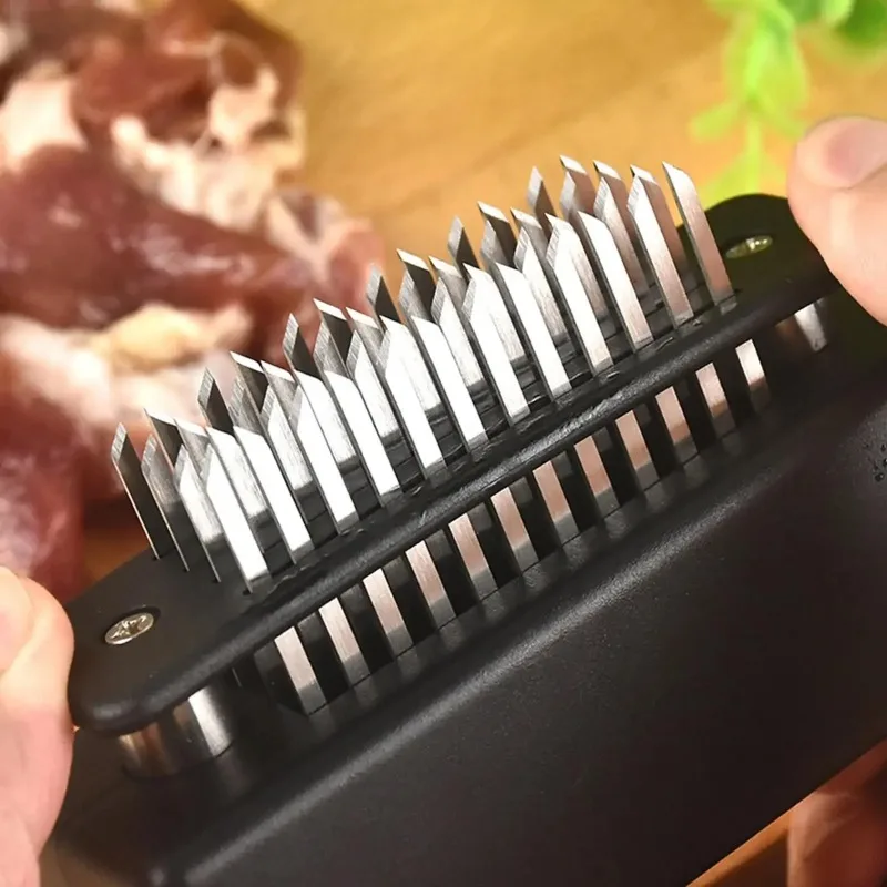 Meat Tenderizer Meat Hammer 48 Steel Needles Meat Tenderizer Steak Softener Pounder Kitchen Cooking Tools Hammer Gadgets L8O3
