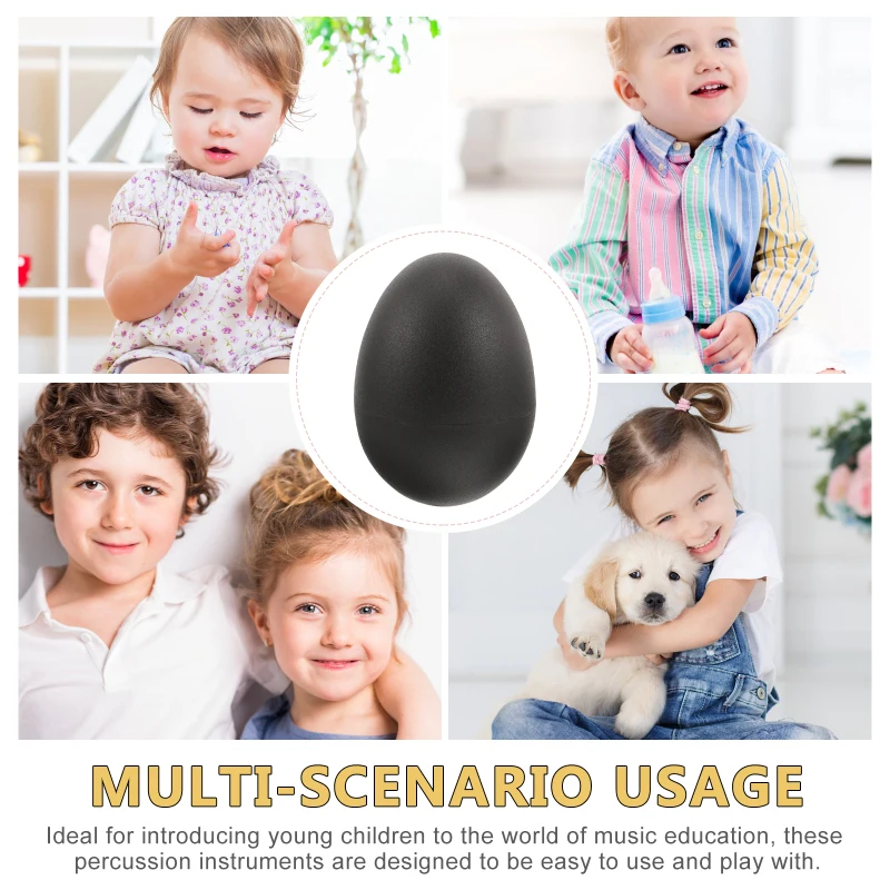 Description Picture 3 of item10pcs Egg Shaker Toy Plastic Maracas Sand Hammer Musical Shakers Children Rhythm Percussion Instrument Kids Toys