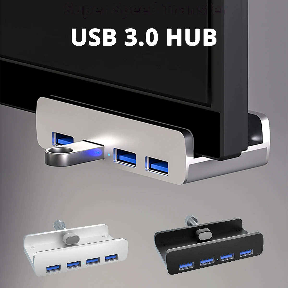 USB 허브 모니터 데스크 마운트, C타입 고속 USB 스플리터, 클램프가 있는 알루미늄 도킹 스테이션, 4 USB 3.0 포트 확장기 Best Top5 USB 허브 모니터 데스크 마운트, C타입 고속 USB 스플리터, 클램프가 있는 알루미늄 도킹 스테이션, 4 USB 3.0 포트 확장기 Best Top5