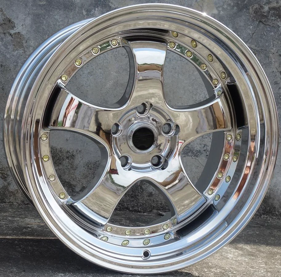 Chrome Work 17 Pollici 17X7.5 5X100 5 Raggi Cerchi In Lega Per Auto Adatti Per Seat Ibiza Subaru Vw Polo Golf Toyota Gt 86 Corolla