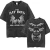The Bat Boys The Night Court Acotar Retro Washed T Shirt Men's Fashion Gothic Tshirts Male Cool Oversized T-shirt Y2k Streetwear 3