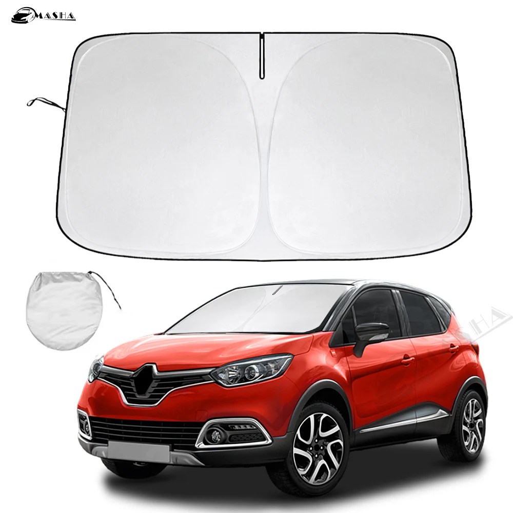 For Renault Capture Captur 2013 Windshield Sun Shade Car Sunshade Cover Foldable Sun Visor Protector Blocks UV Rays car sunshade windshield sunshade windshield sun shade