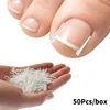 50pcs Ingrown Toenail Correction Tool Invisible Ingrown Toe Nail Treatment Pad Groove Straightening Clip Brace Foot Care Tool 2