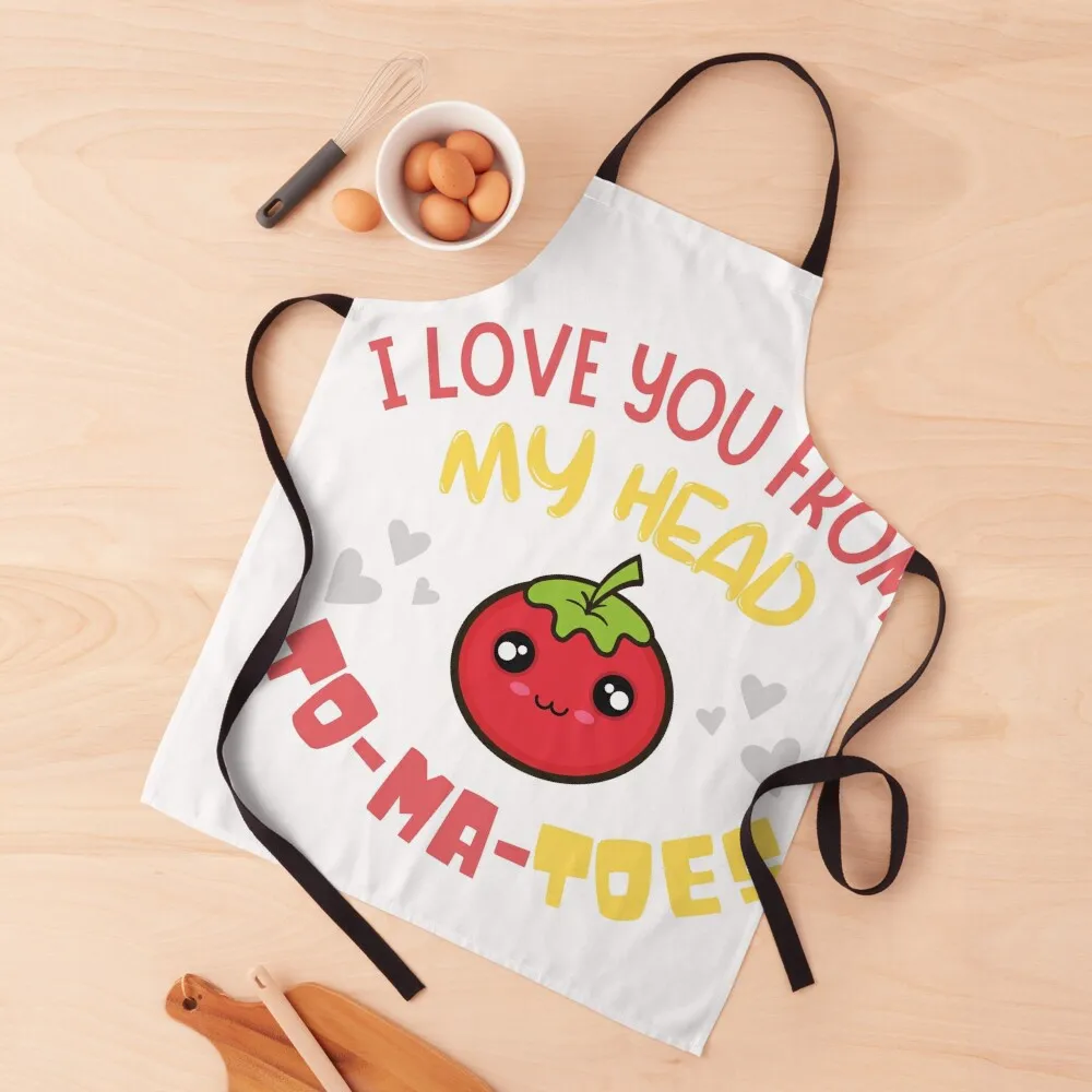 

I love you from my Head Tomatoes Apron Barber Aprons For Women Kitchen Kitchen And Household Goods Apron For Cosmetologist