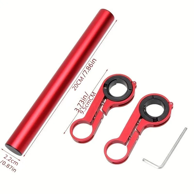 10/20/30cm Bicycle Handlebar Extended Bracket MTB Headlight Mount Extented Bar Road Mountain Bike Handlebar Extender Rack Parts