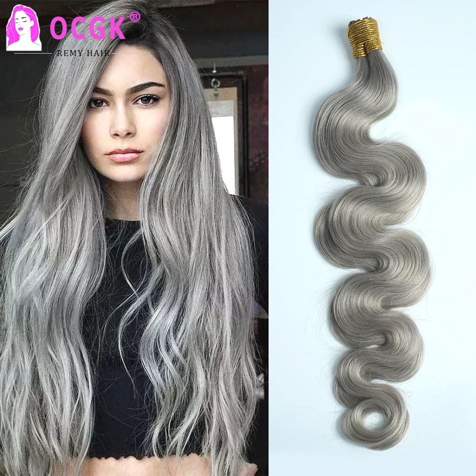 Black Hair With Silver Tips