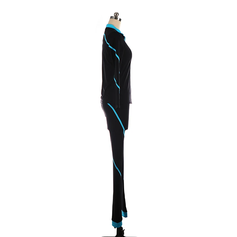 Artistic Gymnastics Figure Skating Training Competition Set, Jacket and Pants, Women's Performance Dance Set, Color Zipper