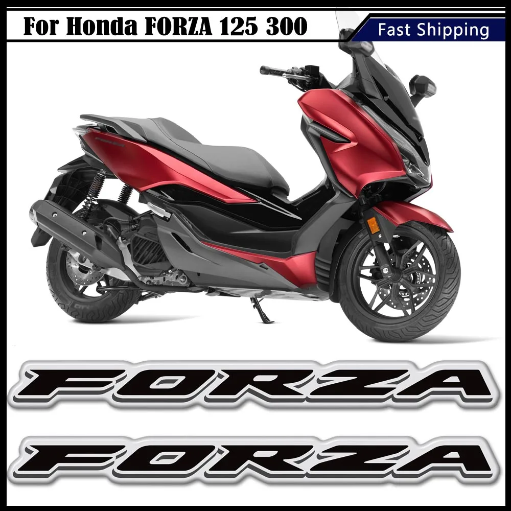 For Honda FORZA 125 300 3D Motorcycle Scooter Decoration Stickers Emblem Logo Mark Symbol Side Fairing