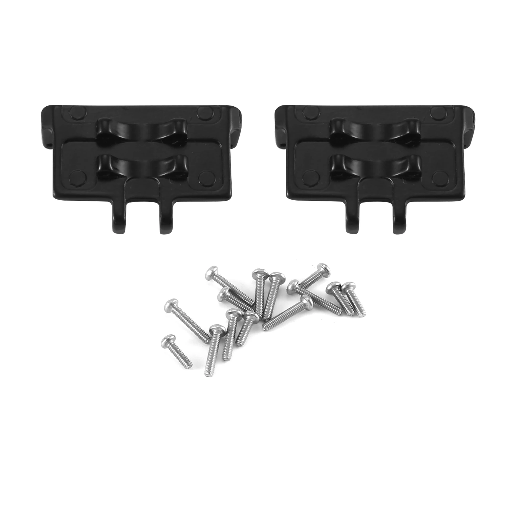 

2Pcs Metal Servo Mount Bracket Fit ES08MA II Servo for Axial SCX24 JLU 1/24 RC Crawler Car Parts