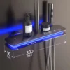 SDSN Piano Digital Bathroom Shower Set Hot Cold Bathroom Faucet Accessories Rain Shower Head Thermostatic Digital Shower System 3