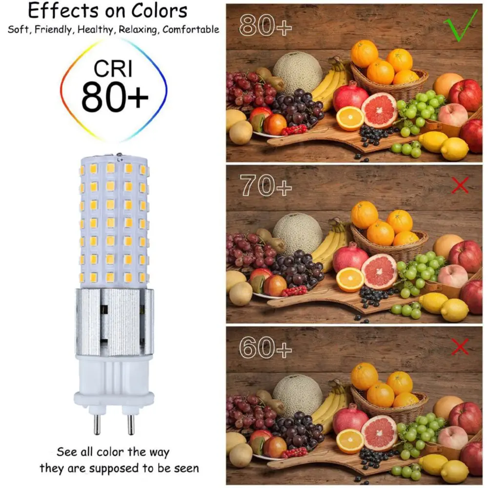 G12 LED 전구 15W 96LED 슈퍼 밝은 옥수수 에너지 절약 램프 튜브, 플러드 스포트 라이트 교체 할로겐 샹들리에 스마트 홈 색조