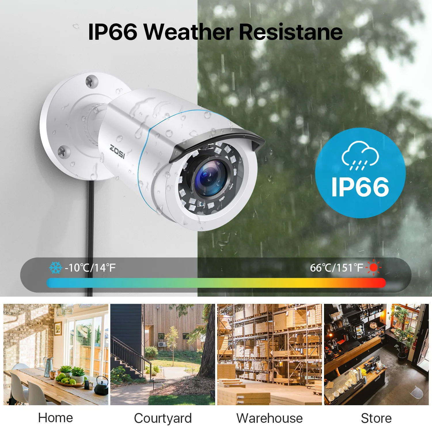 ZOSI 8CH Wired CCTV System H.265+ 5MP Lite HD-TVI DVR kit 1080p 2MP Home Security Outdoor Night Vision Video Surveillance Security Camera, Smart Outdoor Camera