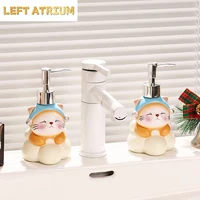 ขวดใส่สบู่เหลว ขวดใส่เจลล้างมือลายแมวเพิร์ล ขวดกดลายการ์ตูนน่ารัก ขวดใส่โลชั่น ขวดใส่แชมพู 4