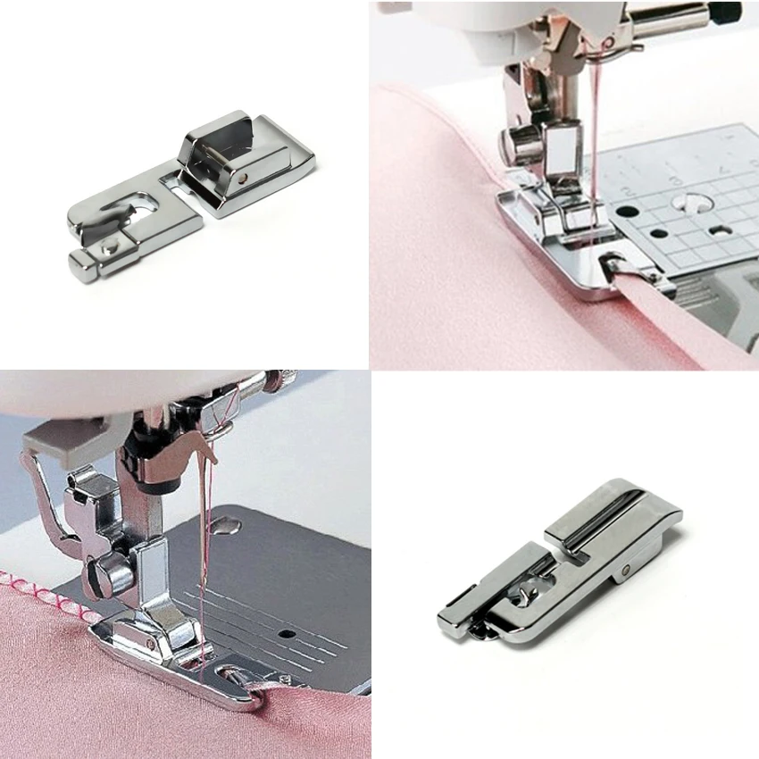 HM-9907 Domestic Multi-Function Machine ,Compatible With Brother,Janome,Singer,Feiyue Shell Hemmer Presser Foot,Metal Material 