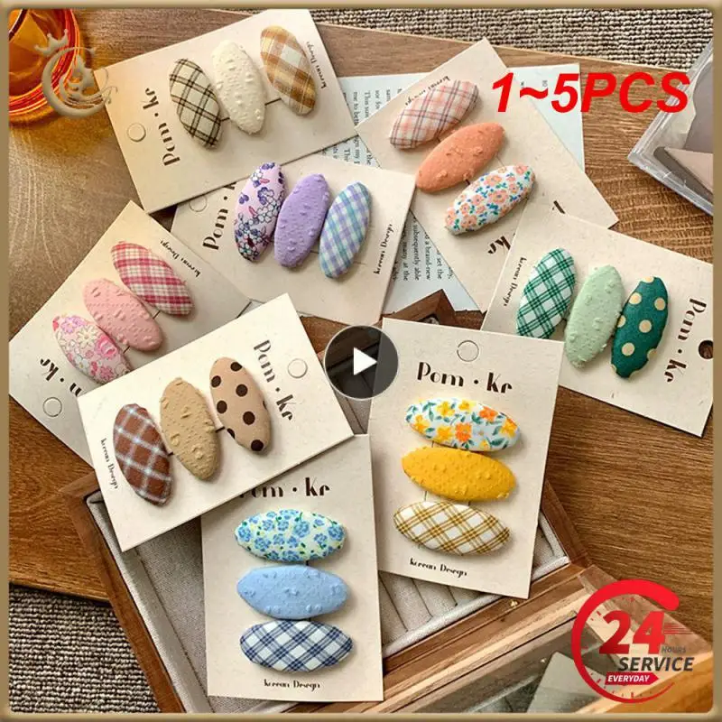 

1-5 шт., заколки для волос с уникальным рисунком