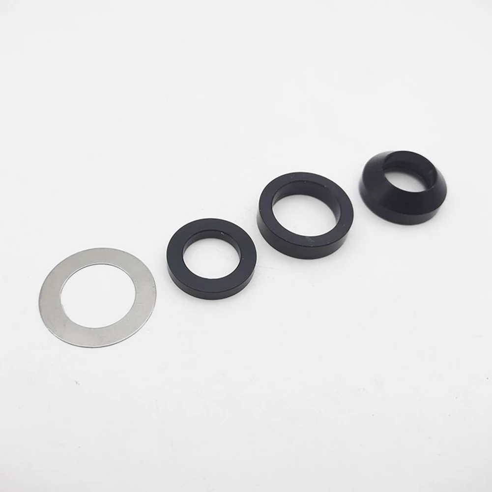 Fahrrad Steckachse Unterlegscheibe M12x3/7,5mm M15x0,2/5mm Aluminium Legierung Hub Achse Flache/konische Unterlegscheiben Fahrrad Naben Zubehör – Detail 1