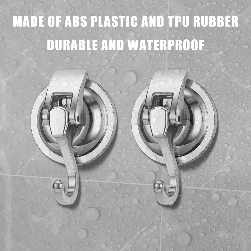 Description Picture 6 of item1/2/4/6pcs Heavy Duty Vacuum Suction Cup Hooks Reusable Towel Hooks Removable Wreath Hanger for Bathroom Kitchen