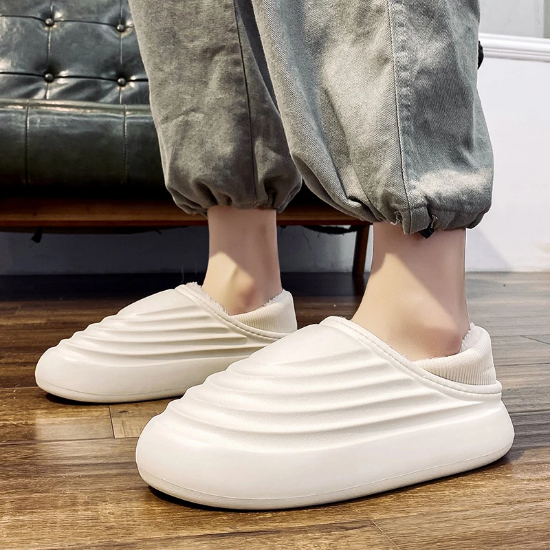 New Winter Home Slippers Platform Waterproof Yeezying Style Casual