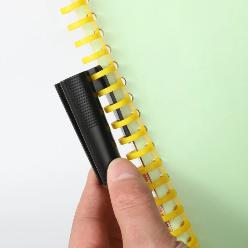 Plastic Loose Leaf Binder Ring Opener Closer 10mm for Binding Notebook Stationery Plastic Binding Rings Notebook Accessories Book Binding Supplies