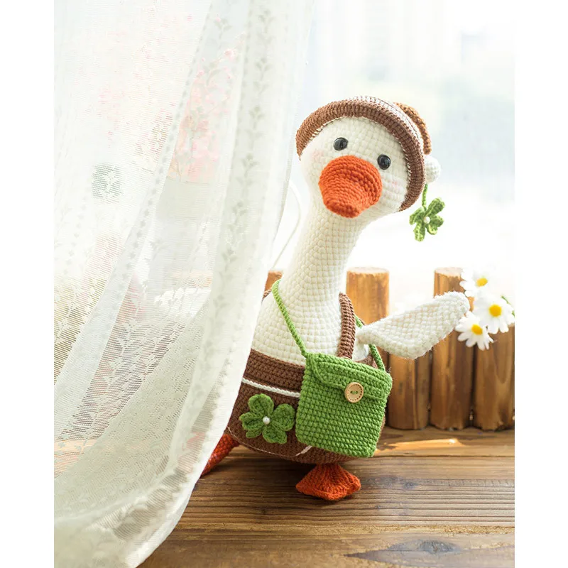 Susan's Family Package of Materials Crochet Companion Doll Material Package Goose Duck Crochet DIY Doll about 32cm Best Gift