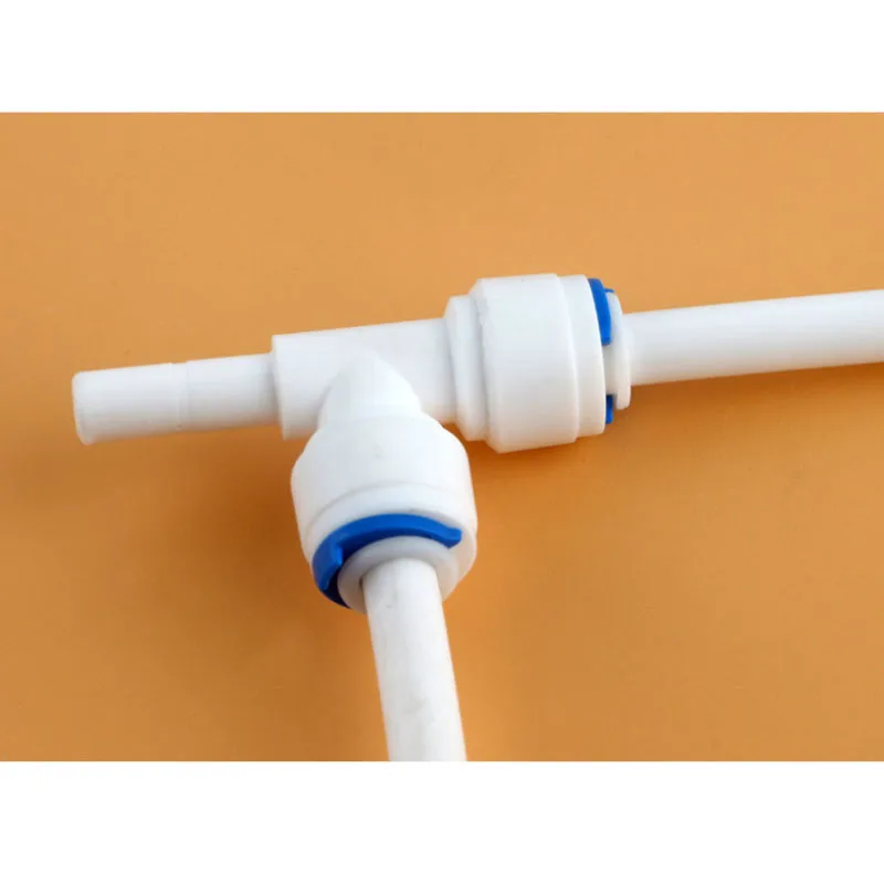 RO Water Plastic Pipe Fitting Straight/Elbow/Tee 1/4" 3/8" Hose OD To 1/4" 3/8" Pipe Reverse Osmosis System Quick Connector