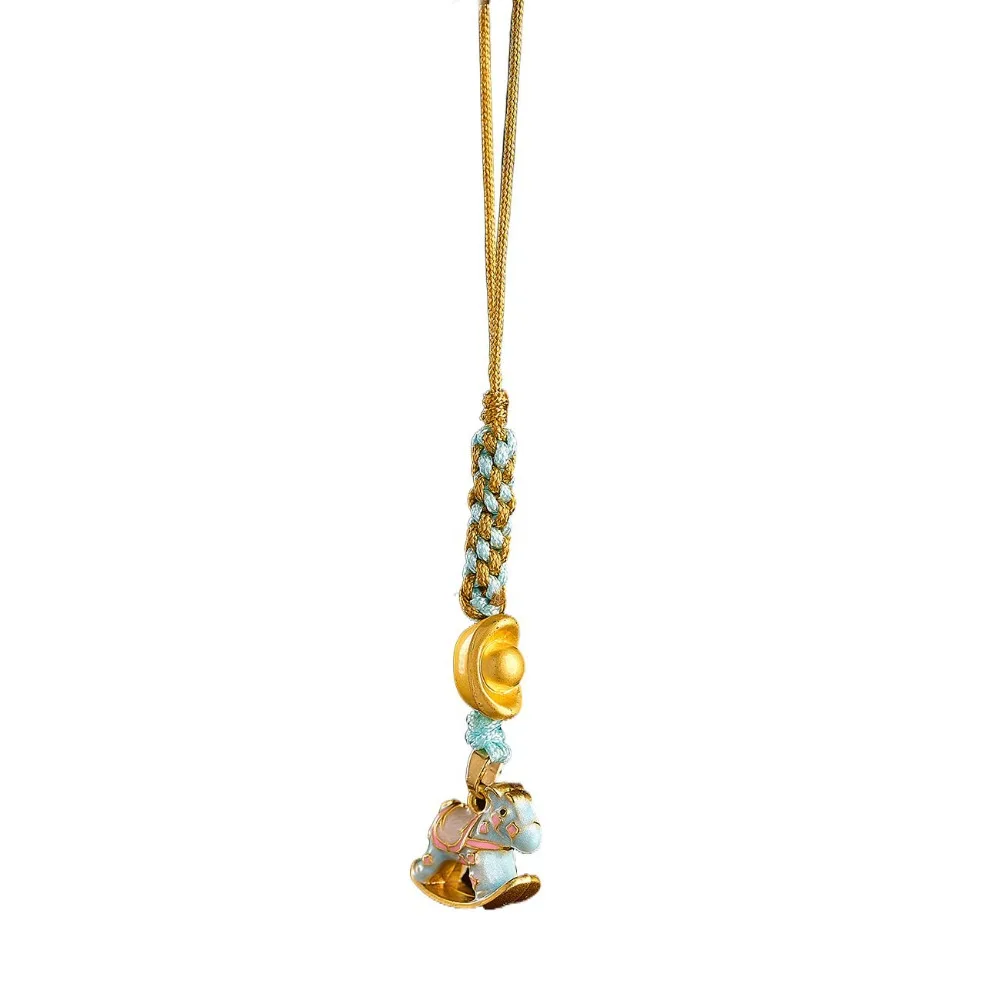 Lucky Horse Zodiac Phone Strap: Anti-Loss Chinese Style Lanyard & Cute Keychain Accessory