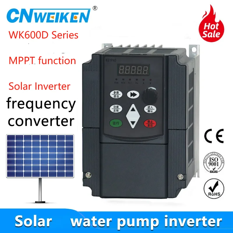 

Solar Inverter 220V/380V 1.5KW/2.2KW/4KW/5.5KW/7.5KW Frequency Converter 3P Output motor speed Control VFD Converter