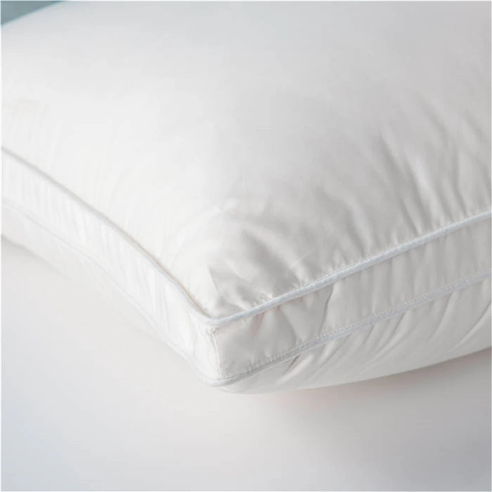 Liv-Esthete 2024 Winter White 100% Goose Down Pillow Gift Down-proof Queen King 100% Cotton Neck Protection Sleep Bed Pillows 5