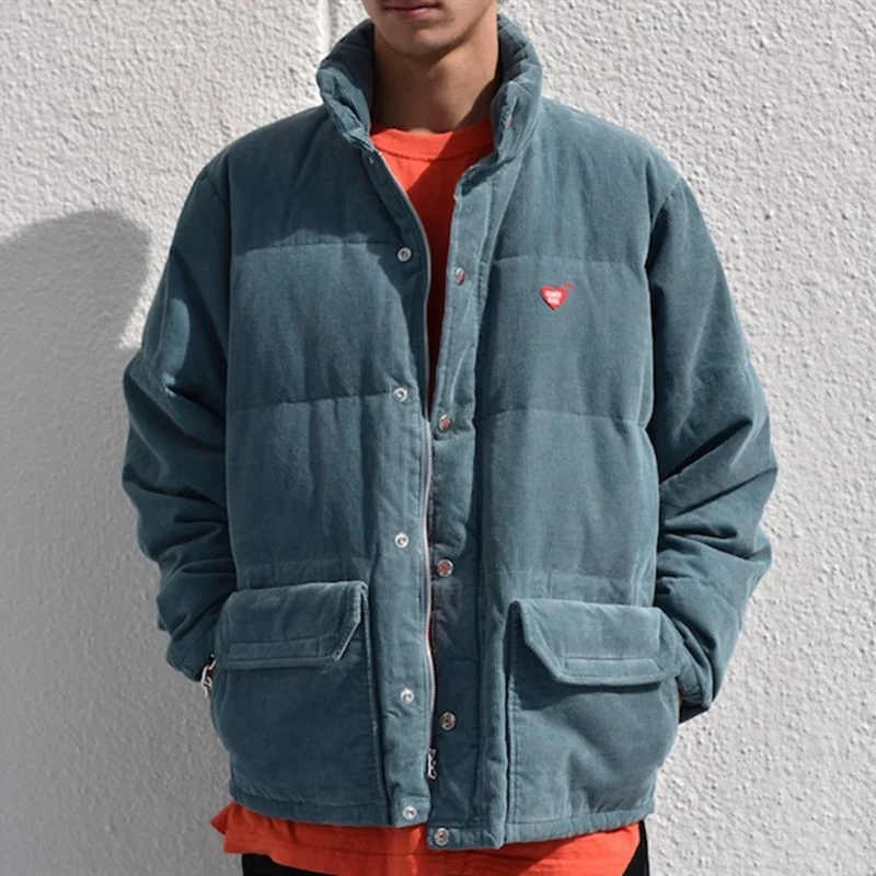 

Corduroy HUMAN MADE 21AW Cotton-padded Clothes Thick Baggy Fallow Retro Jacket For Men And Women