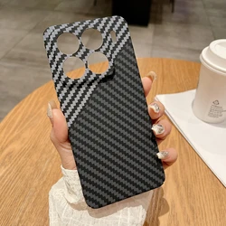 Kevlar Carbon Fiber Pattern Hard Case Cover with Enhanced Protection for Xiaomi 15ultra (Black White)