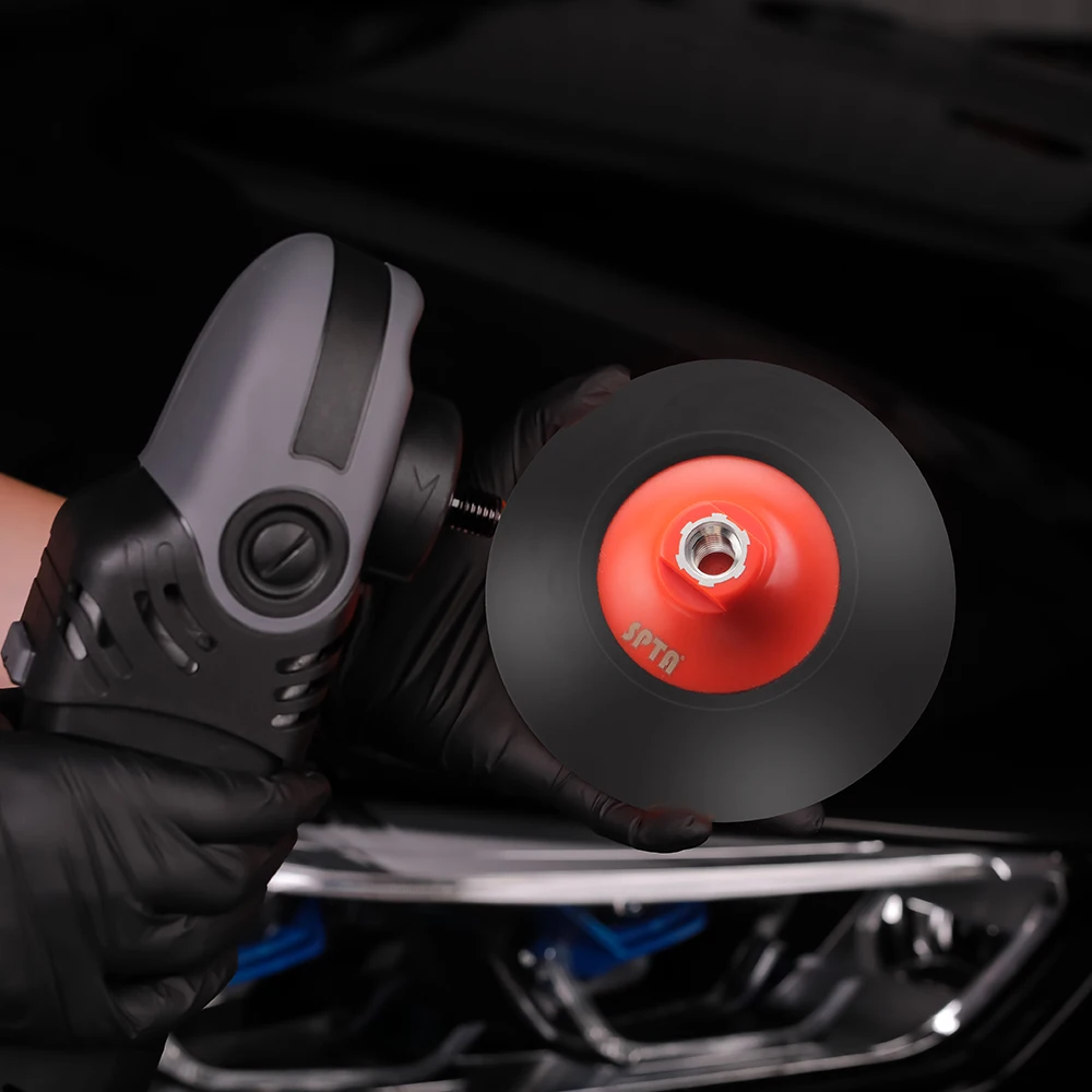 5"/6" Orange Backing Plate Backer Pad Hook&Loop Professional Pad For DuaL Action Car Polisher SPTA