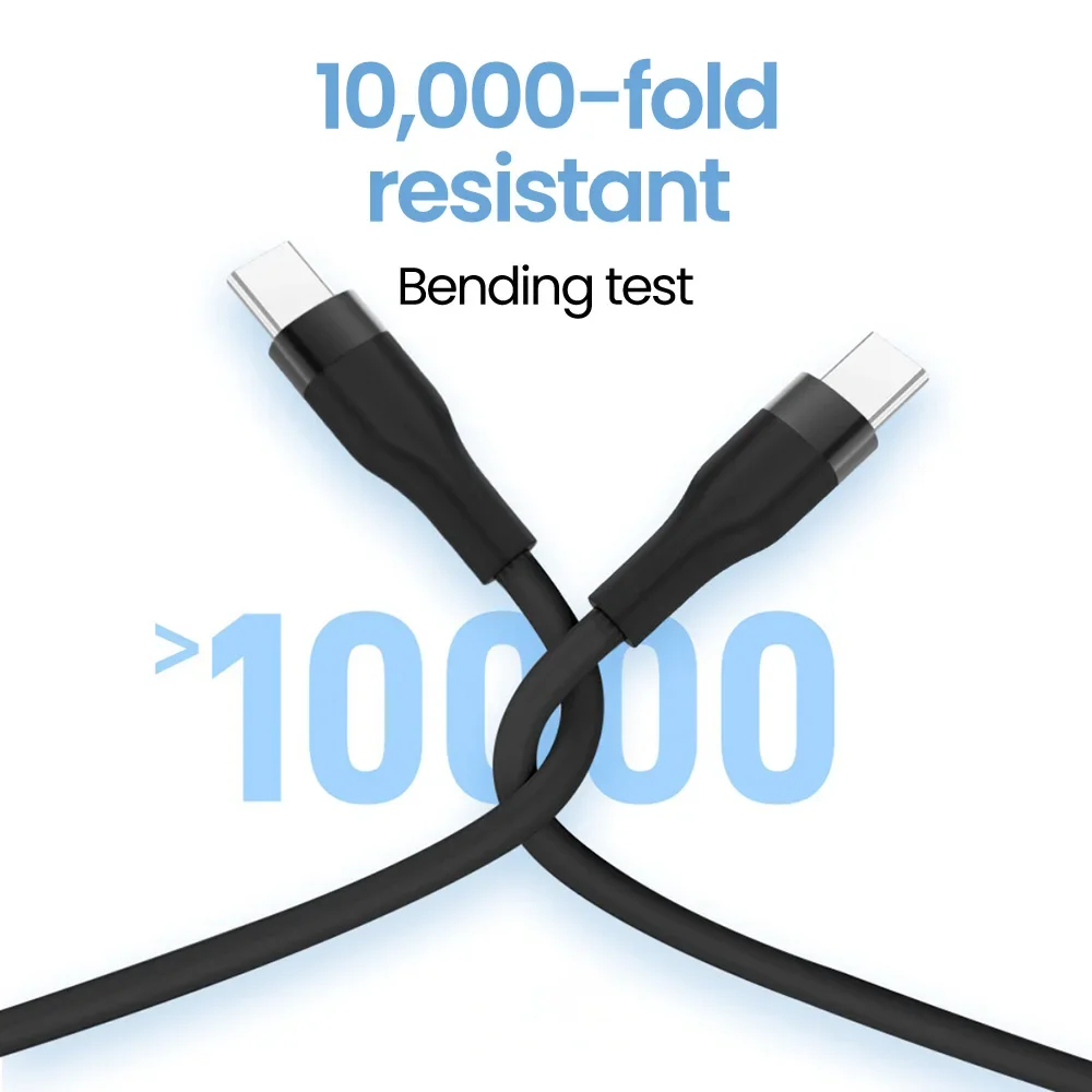 รูปสินค้า สั้น 25 ซม.50 ซม.ประเภท C ถึงสาย USB C Fast CHARGING สําหรับ iPhone 15 16 Xiaomi Samsung Huawei แล็ปท็อป Power Bank USB C ข้อมูลสาย