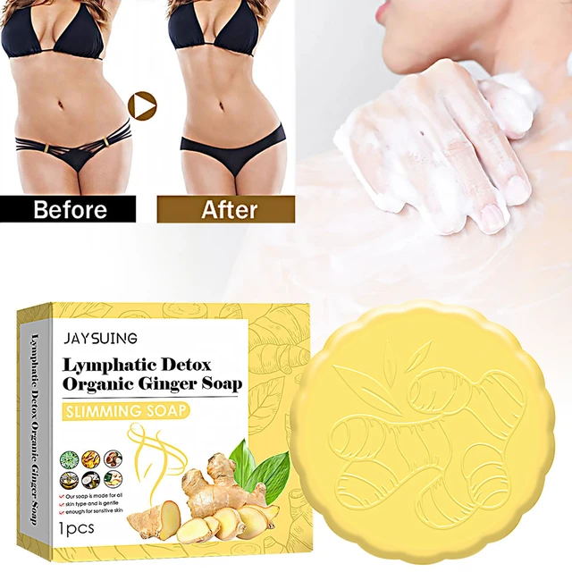 Natural Organic Ginger Soap Ginger Lymphatic Drainage Detox Weight Loss  Ginger Soap for Swelling and Pain Relief - AliExpress