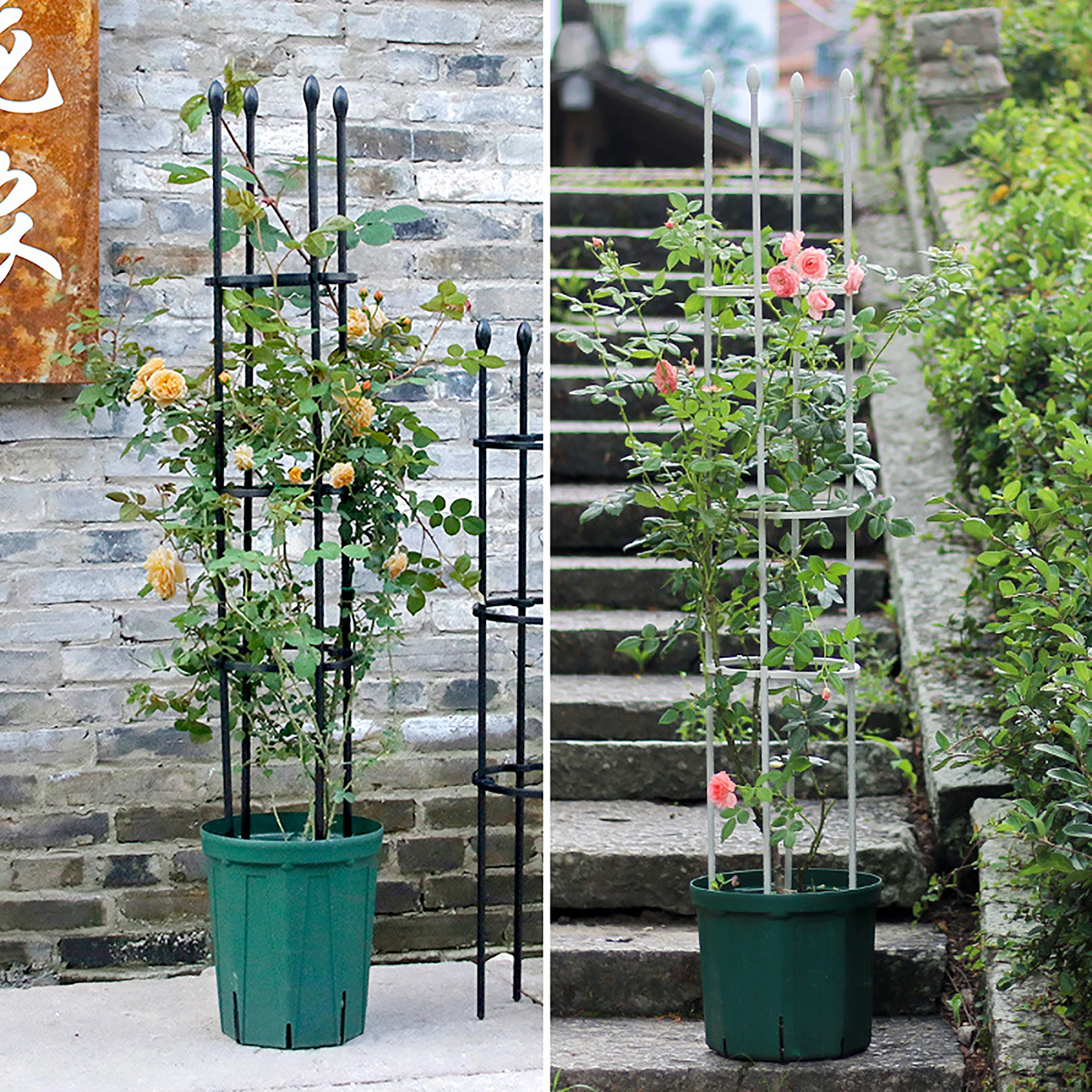 Cadre de support multifonctionnel pour plantes grimpantes, treillis de  jardin robuste, décor de plante, extérieur - AliExpress