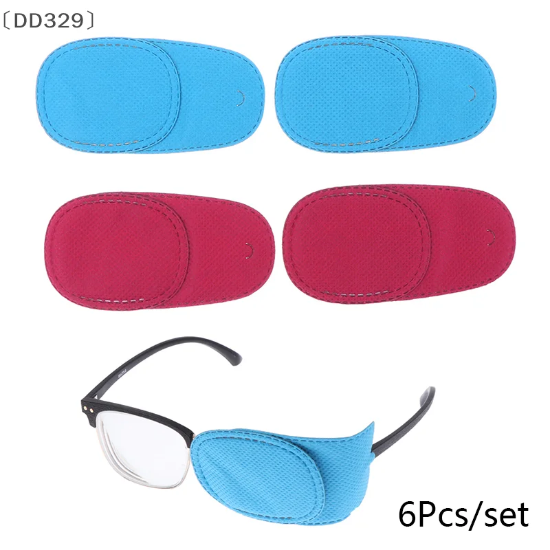〔DD329〕 6Pcs Eye Patch Amblyopia Eyeglasses Patches Kid Strabismus Treatment Vision Care Universal Single Eye Patch
