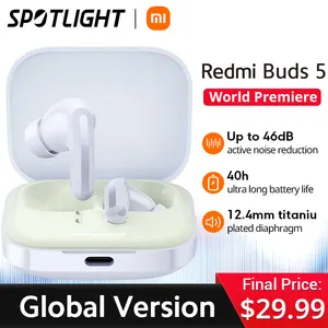 [World Premiere]  Xiaomi Redmi Buds 5 Global Version AI Noise Reduction for Calls Up to 40 Hours Long Battery Life TWS Earbuds