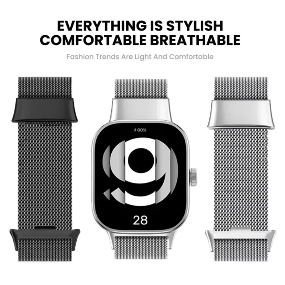 Magnetic Metal Milanese Loop Strap