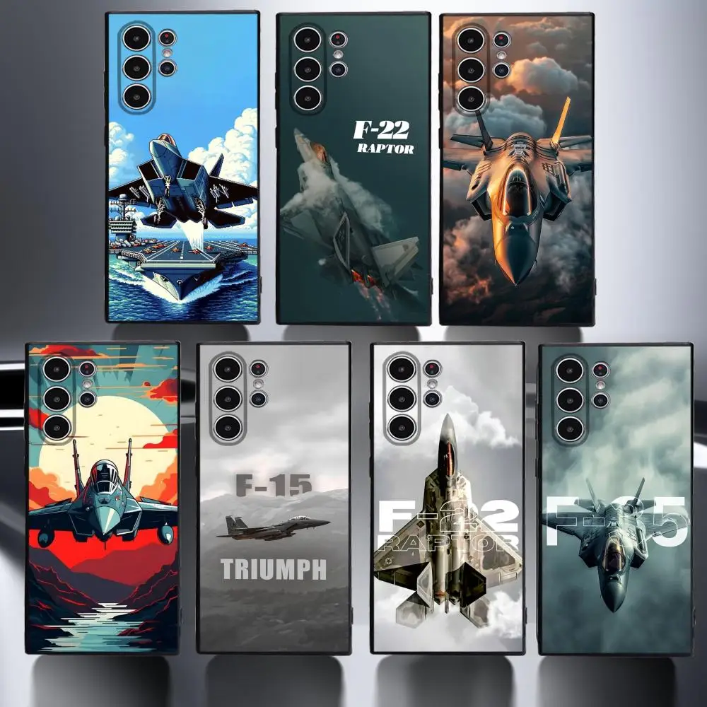 Sleek Military Fighter Jet Design Phone Case with Skin-Friendly TPU Soft Shell