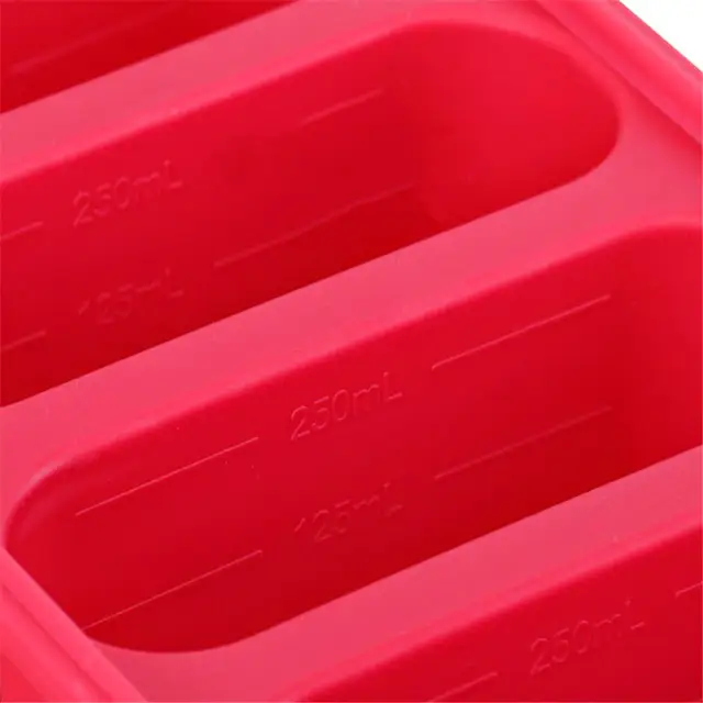 Acquista Zuppa di vassoio per congelatore in silicone 4 cubetti stampi per  contenitori per congelamento alimentare con coperchio scatola di  imballaggio congelata